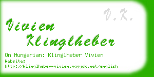 vivien klinglheber business card